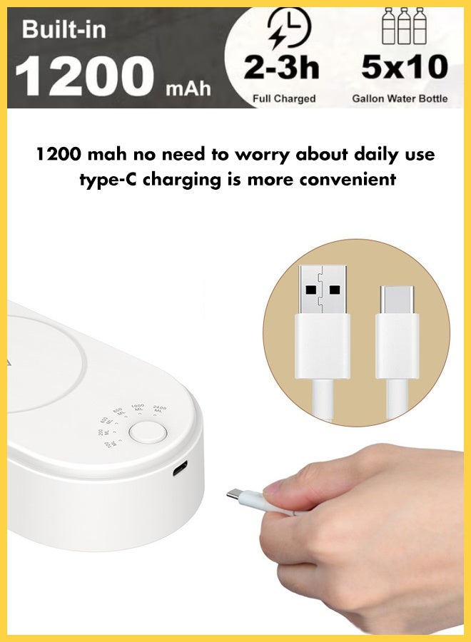 تشورود موزع زجاجات مياه سطح المكتب، جدول كمي من 6 مستويات تصريف مياه أعلى شحن محمول لـ 5 جالون وزجاجات عامة (أسود) - Image 4