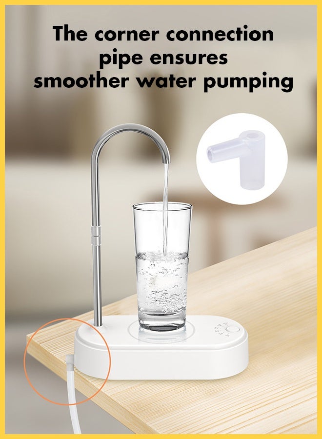 تشورود موزع زجاجات مياه سطح المكتب، جدول كمي من 6 مستويات تصريف مياه أعلى شحن محمول لـ 5 جالون وزجاجات عامة (أسود) - Image 5