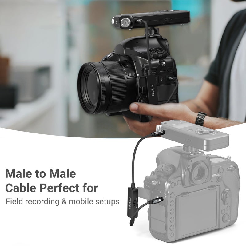 Cubilux 3.5mm TRS Line to Microphone Attenuator Cable, 3-Level (-10dB/-20dB/-30dB) Attenuation MIC Cord for DSLR Camera, Camcorder, 1 Feet - Image 5