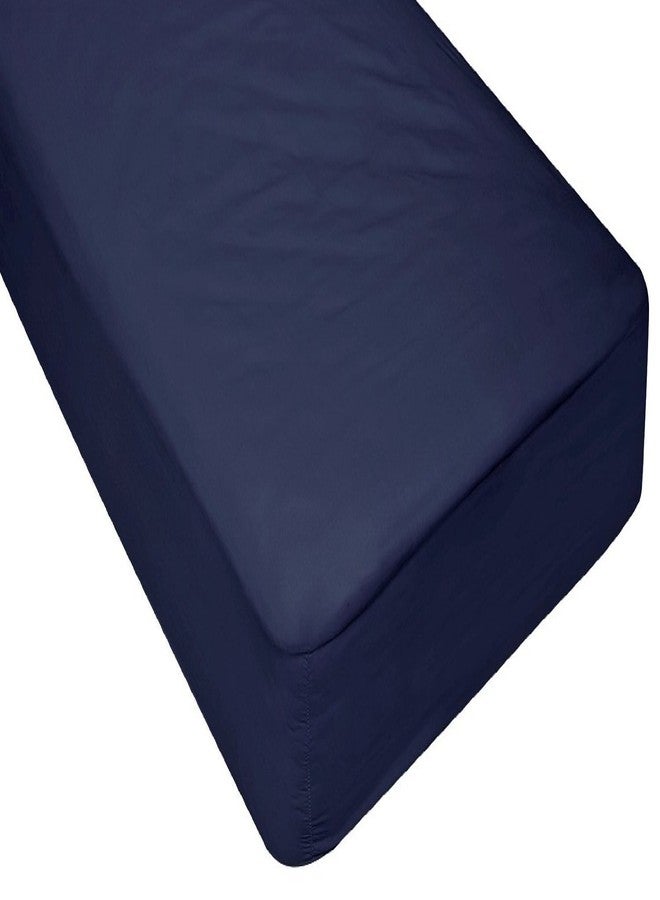 شريحة سرير مفروش بحجم 30" × 75" من جيلبينز، مصنوعة من القطن، مثالية لأسرة المعسكر/المركبات الترفيهية/أسرة الضيوف باللون navy