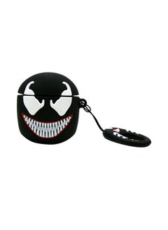 NIBEMINENT Super Hero Venom 3D Cartoon Case Cover For Apple AirPods Black  - Image 1