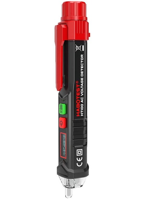 HABOTEST Portable Non-contact AC Voltage Tester Pen Shaped V～Alert Detector with Sound and Light Alarm