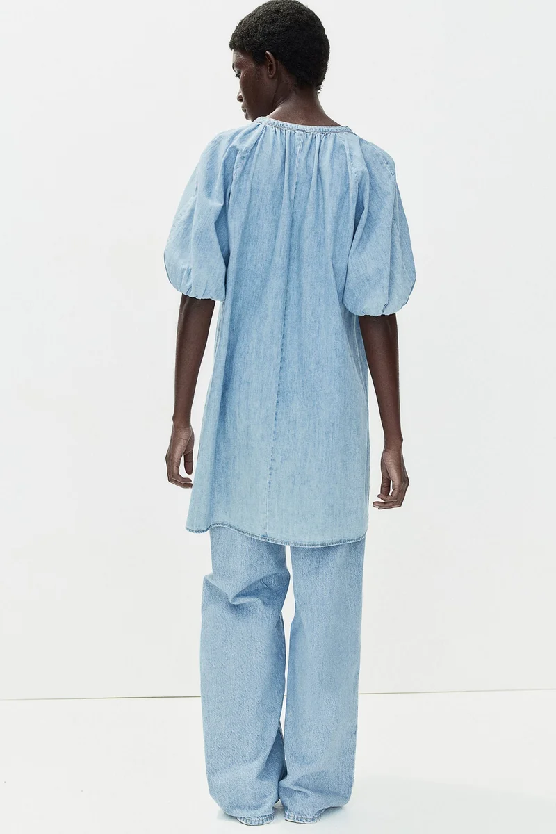 H&M Puff Sleeve Tunic Dress