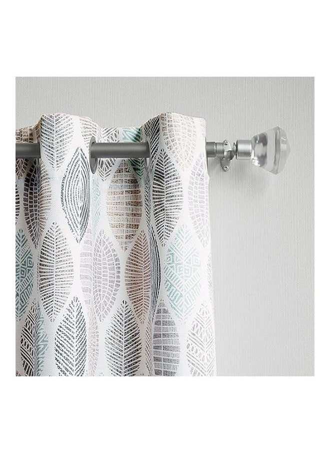 Intex Curtains House - Linen Velvet Sabia Curtain Modern Sheer Design With Steel Grommets 1 Pcs - Image 1