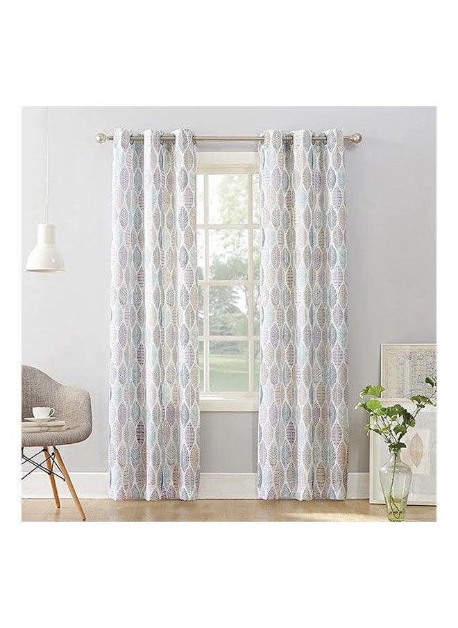 Intex Curtains House - Linen Velvet Sabia Curtain Modern Sheer Design With Steel Grommets 1 Pcs - Image 1