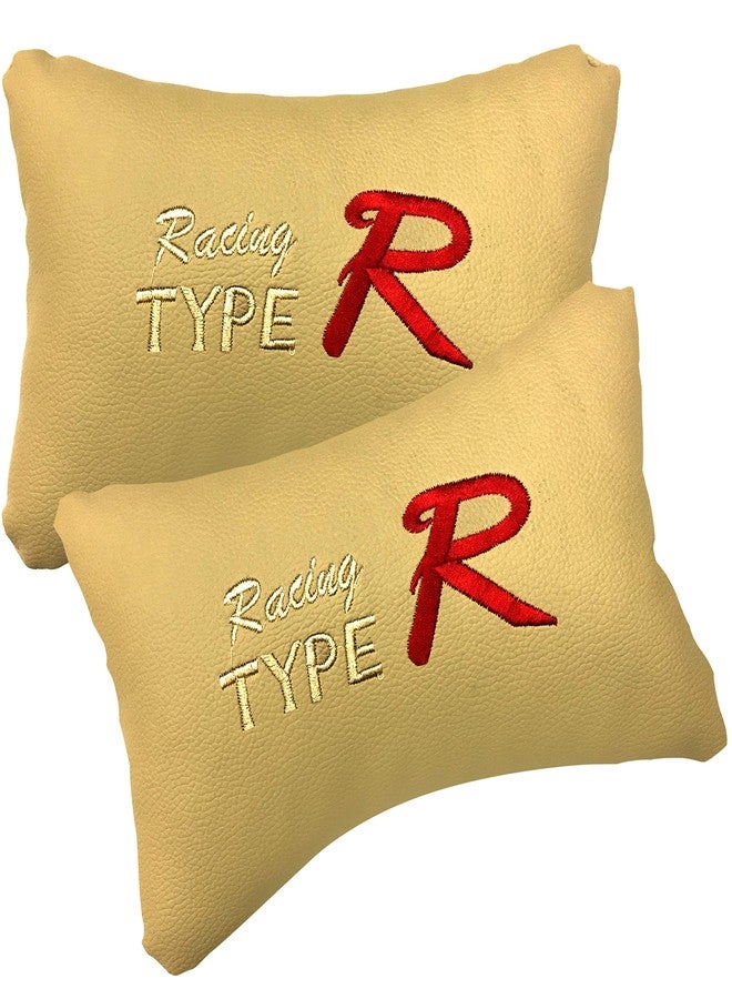 PulGos Beige Car Cushion in Type R Design Material Leatherette_518 - Image 5