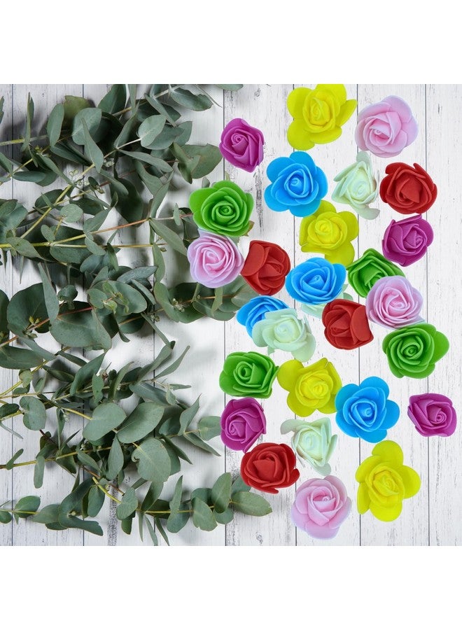 Tdas Artificial Flowers for Home Decoration - Ideal House Decoration Items for Pooja Room, Ganpati Festivals - Foam Rose Flower Needs - Perfect Backdrop for Pooja Decorations - 100 pcs (Multicolor) - Image 3
