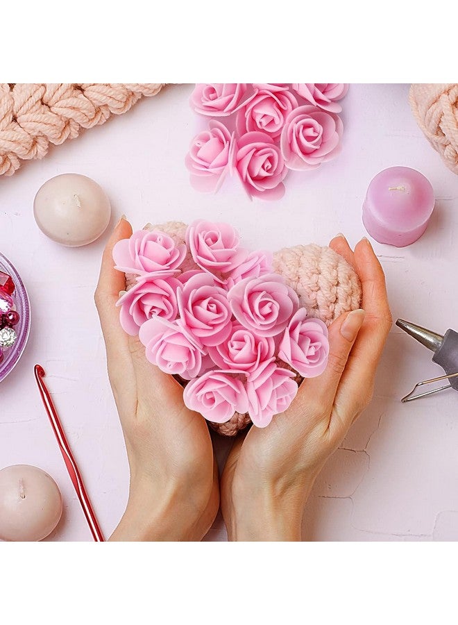 Tdas Artificial Flowers for Home Decoration - Ideal House Decoration Items for Pooja Room, Ganpati Festivals - Foam Rose Flower Needs - Perfect Backdrop for Pooja Decorations - 100 pcs (Multicolor) - Image 5