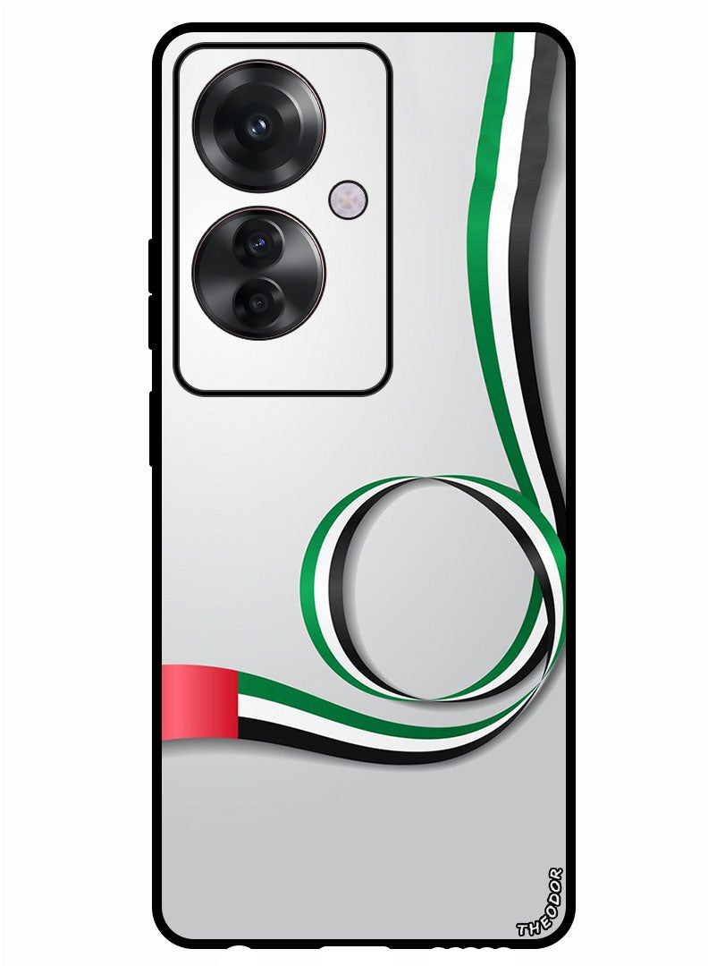 Theodor Protective Case Anti Scratch Shock Proof Bumper Cover For Oppo Reno 11F Uae Flag - Image 1