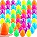 Haconba 48 Pack 5 Inch Large Fillable Easter Eggs Bulk Colorful Plastic Eggs Empty for Easter Basket Fillers Egg Hunt Party Favors 6 Colors - Image 2