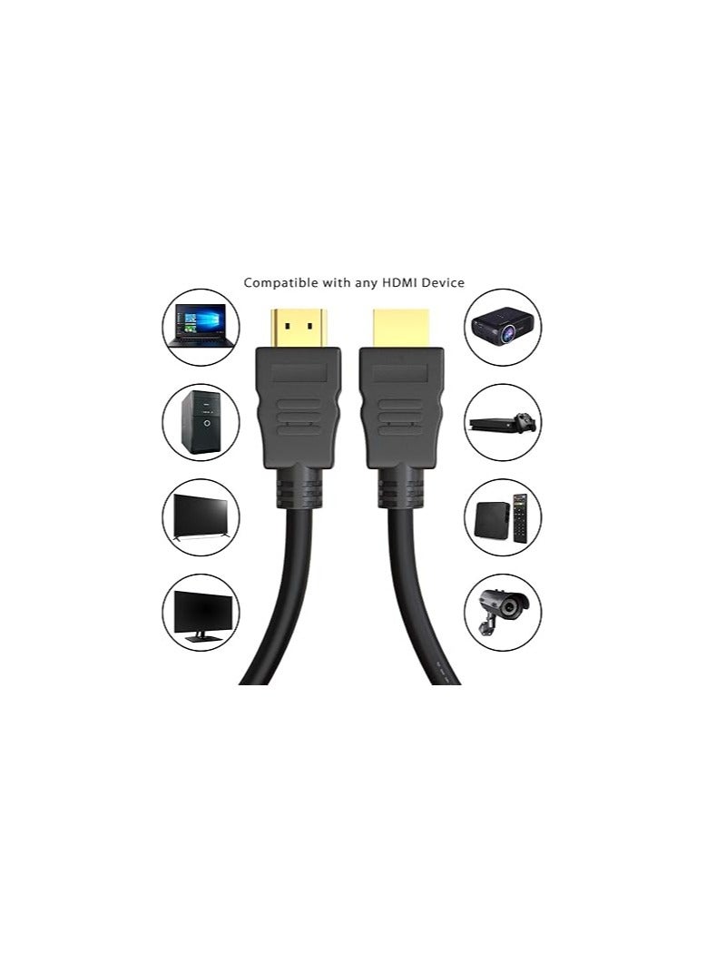 High‑Speed HDMI Cable 3M – 4K UHD Support – Compatible with TV, Monitor, Laptop, PC, Projector - Image 2