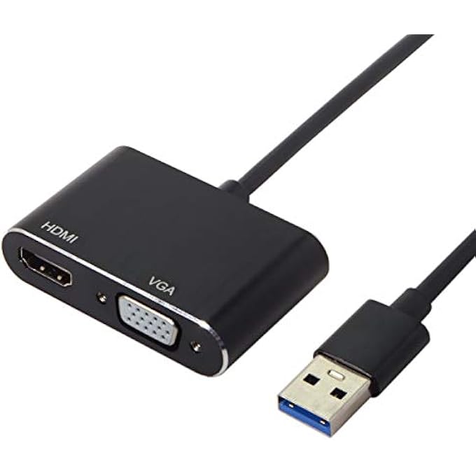CY USB 3.0 AND 2.0 TO HDMI AND VGA HDTV ADAPTER CABLE EXTERNAL GRAPHICS CARD FOR WINDOWS MAC LAPTOP - Image 2