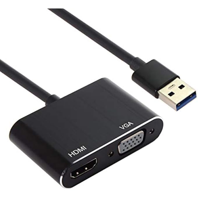 CY USB 3.0 AND 2.0 TO HDMI AND VGA HDTV ADAPTER CABLE EXTERNAL GRAPHICS CARD FOR WINDOWS MAC LAPTOP - Image 3