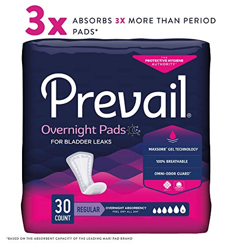 Prevail Proven - Incontinence Bladder Control Pads - Bladder Leak Pads - Overnight Absorbency, 30 Count Bag - Image 2