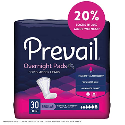 Prevail Proven - Incontinence Bladder Control Pads - Bladder Leak Pads - Overnight Absorbency, 30 Count Bag - Image 3