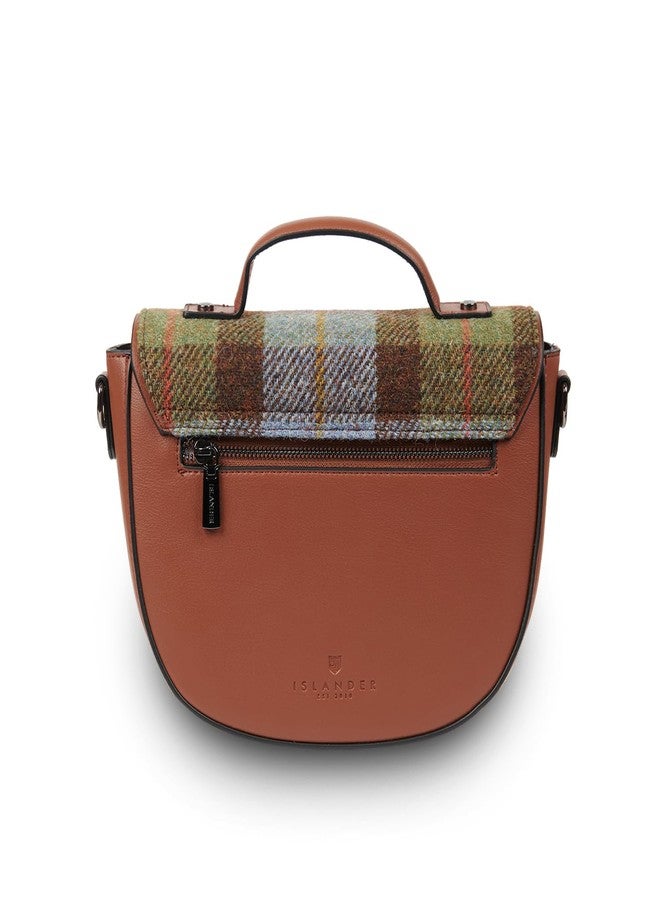 آيلاندر حقيبة Islander المتوسطة الحجم من قماش Cobble - حقيبة نسائية متوسطة الحجم مصنوعة من قماش HARRIS TWEED (نقشة الترتان باللون الأزرق الكستنائي) - Image 5