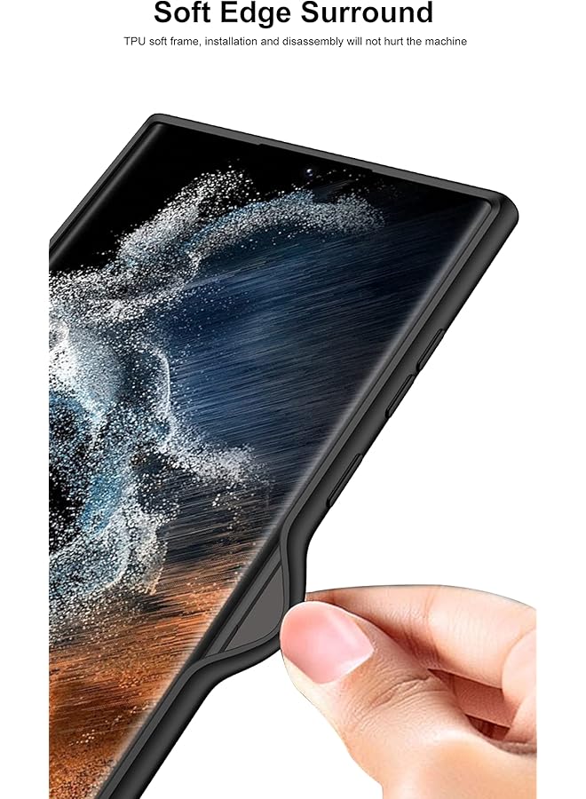 erorex Compatible For Galaxy S24 Ultra Case Skin Touch Silicone Gel Rubber Soft Sleek Protection Slim Fit Full Body Shockproof Protective Phone Cover For Samsung Galaxy S24 Ultra 2024 Silver - Image 5