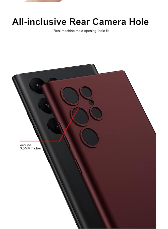 erorex Compatible For Galaxy S24 Ultra Case Skin Touch Silicone Gel Rubber Soft Sleek Protection Slim Fit Full Body Shockproof Protective Phone Cover For Samsung Galaxy S24 Ultra 2024 Silver - Image 4