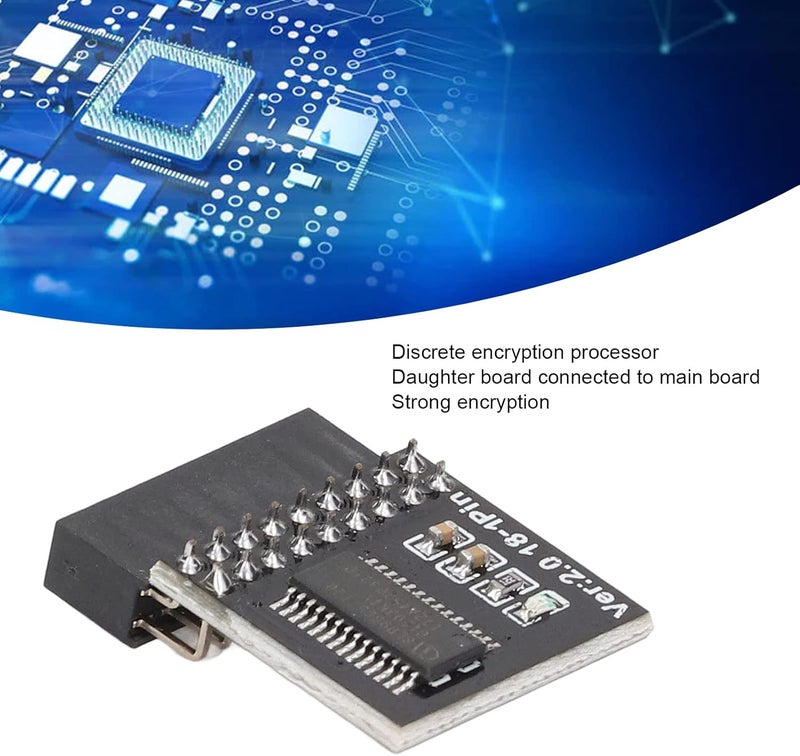 Trendy flexible practical build TPM Security Module 18Pin Securely Stores Encryption Keys for Motherboard for Upgrade Test Cross product compatible Batch consistent craftsmanship Dispersed regional warehouses Year round in stock Wide daily application New residential zone delivery Air & land transit compatible Well-engineered versatile build Leakproof sealed General need oriented design Regional distribution available Seasonal & permanent compatible Low dust buildup Sand resistant Global production standard crafted Trendy widespread design Yearly optimized delivery route Demand-based stock planning Medium weight Temp fluctuation resistant crafted quality Newly stocked local goods Strategic warehouse site Chemical free Upgraded simple practical design - Image 4