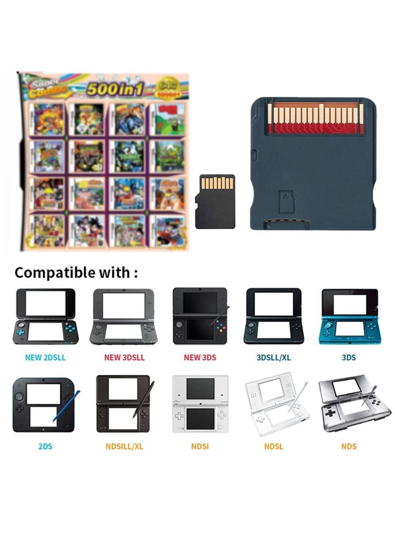 500-in-1 Super Combo Game Cartridge for Nintendo DS, DSi, 3DS, 3DS XL, 2DS - Compatible with NDS, NDSL, DSi LL, NEW 3DS, and more! - Image 2
