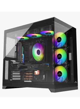 Cube Pro Intel Core i5-14400F, RTX 5060 Ti 8GB, 16GB DDR5 RAM, 1TB SSD M.2, B760-PLUS Motherboard, Windows, RGB Case with 6 Fans, ARGB Cooler, 650W PSU High-Performance Gaming PC Black XL - pzsku/Z7820D135DD842D054601Z/45/1747837441/50447d80-682d-4913-97fe-68dd91fc9f8d