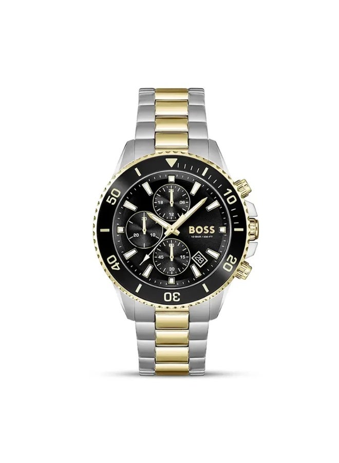 HUGO BOSS Men's Admiral Black Dial Watch - 1513908 - Image 1