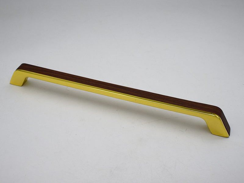 RAB Stainless Steel Kitchen and Office Drawer/Cabinet/Door/Wardrobe Pull Handle (Code:- AV2) (160mm, Gold wenge) - Image 1