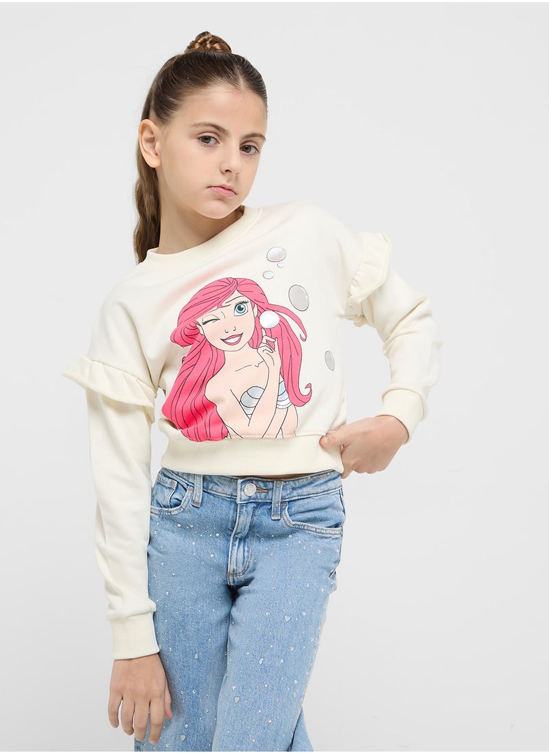 Disney Mermaid Graphic Sweat Shirt  - Image 1