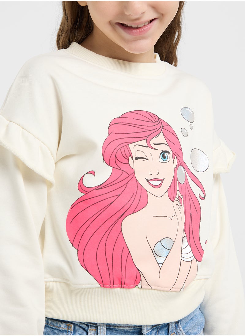 Disney Mermaid Graphic Sweat Shirt  - Image 3