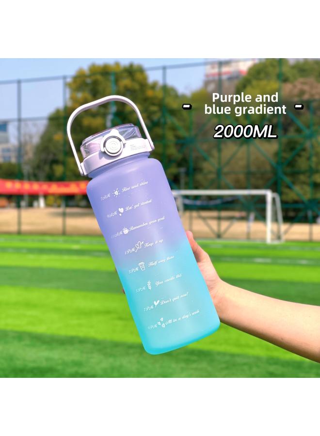 Water Cup Large Capacity Outdoor Sports Kettle High Color Value Space Cup Summer High Temperature Fitness Straw Cup