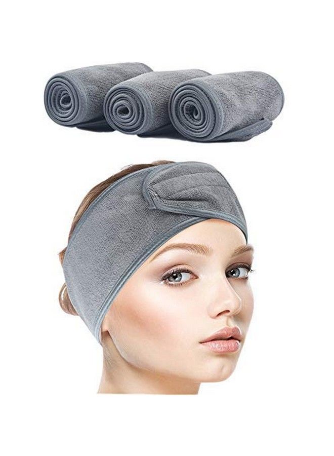 Sinland رباط رأس سبا لغسل الوجه، شريط شعر ناعم للنساء، مجموعة 3 قطع - Image 1