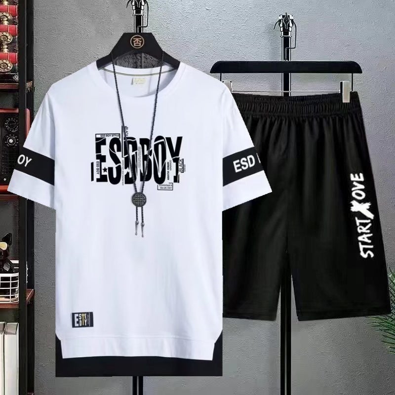 Men'S Short-Sleeved Suit Summer Ice Silk Half-Sleeved Men'S T-Shirt Fashionable All-Match T-Shirt Student Clothes - Image 4