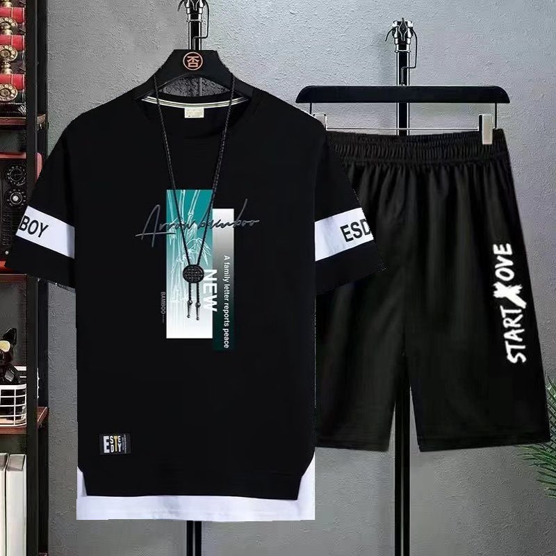 Men'S Short-Sleeved Suit Summer Ice Silk Half-Sleeved Men'S T-Shirt Fashionable All-Match T-Shirt Student Clothes - Image 5
