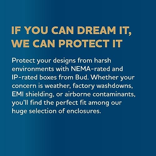 BUD Industries BPA-1524 Aluminum Chassis Bottom Plate 13.81" L x 9.81" W x 0.16" H, Natural - Image 4