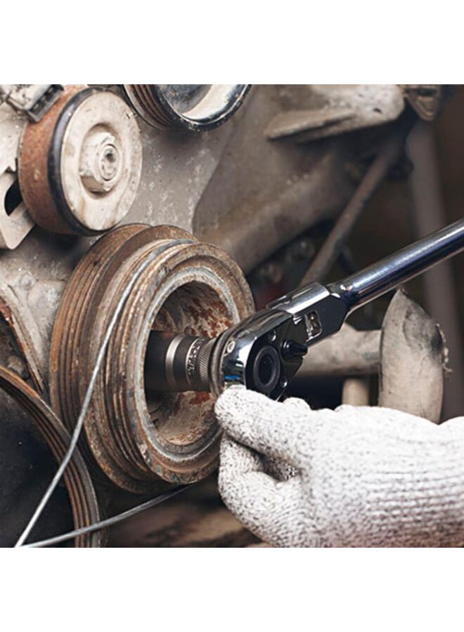 Mini Ratchet Wrench 72 Tooth Square Head Wrench 1/4 3/8 1/2 Inch Drive Short Ratchet Kit Quick Release Head - Image 4