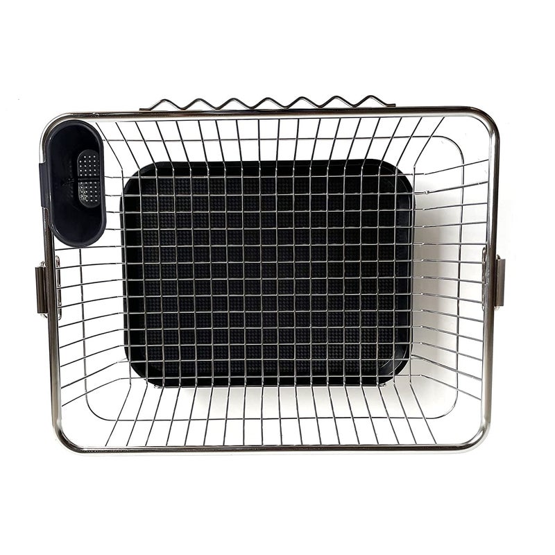 Swarni Dish Drying Rack Stainless Steel Dish Drainer Rack Organizer in Sink Drainage Rack Over SinkDish Drainer Basket Shelf on Counter with Stainless Steel Utensil Holder Large 594422cm - Image 3