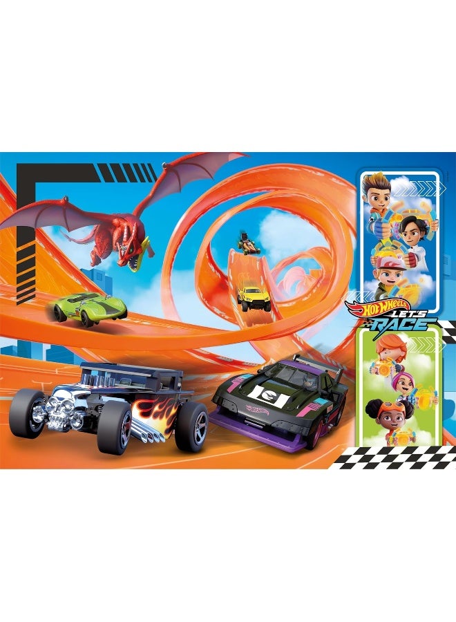 Clementoni Clementoni Hot Wheels: Let's Race Super Color Jigsaw Puzzle (104 Pieces) - Image 3