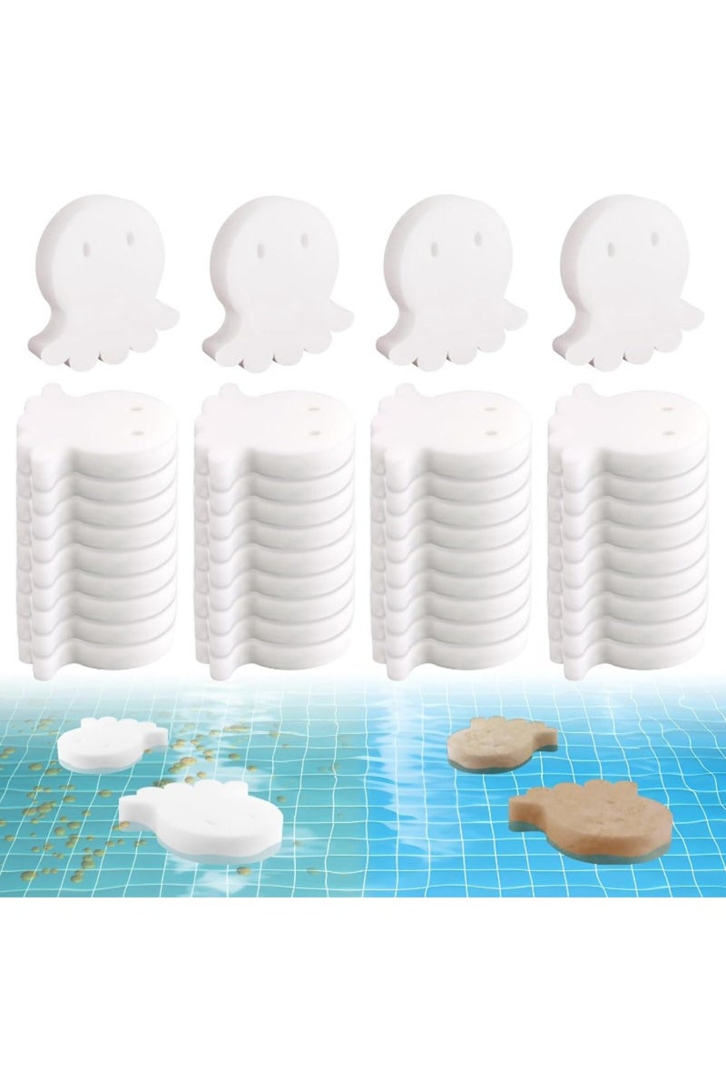 40 قطعة من إسفنج امتصاص الزيت لحمامات السباحة، لحمامات السباحة، حمامات السباحة، حمامات السبا، وامتصاص زيت حمامات السباحة