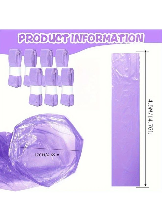 Yellow 7 Pieces Diaper Bucket Replacement Bags PEVA Material Easy Tear Durable Odorless - Image 3