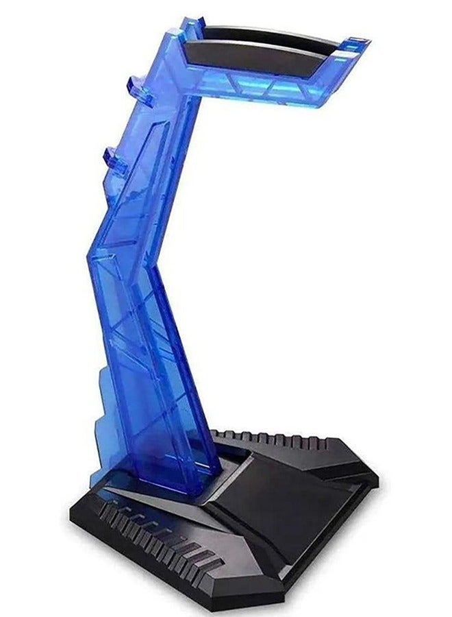 onikuma Gaming Headphone Stand -Anti-Slip Headset Holder -Durable Acrylic - Removable Detachable Design -Blue & Black - Image 1