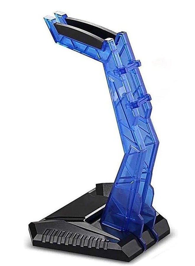 onikuma Gaming Headphone Stand -Anti-Slip Headset Holder -Durable Acrylic - Removable Detachable Design -Blue & Black - Image 4