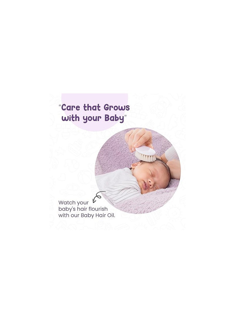 Mother Sparsh Mother Sparsh Nourishing Baby Hair Oil | Soothe & Nourishes Delicate Baby Scalp | Suitable Hair Oil for Newborns | Paraben Free, Sulphate Free- 100ml  - Image 3