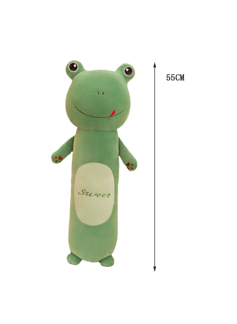 55 CM Cute Column Cartoon Frog Plush Toy Soft Stuffed Animal Doll For Girls And Boys All Ages Gift - Image 2