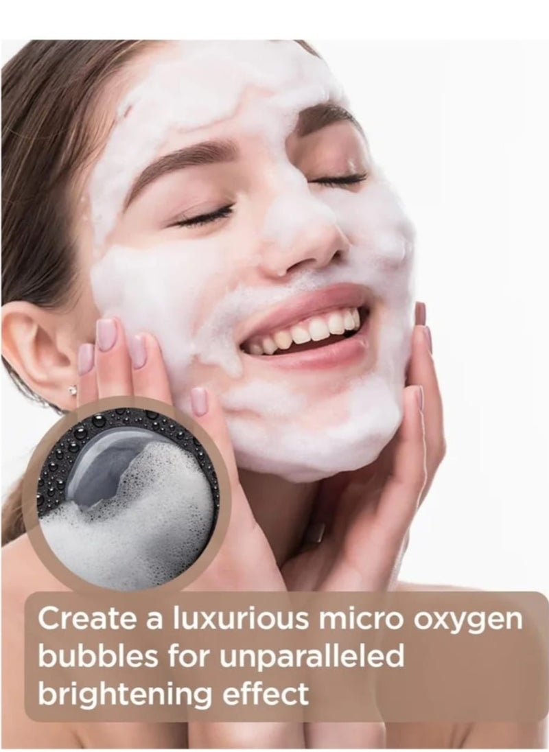 the SAEM - Black Pearl Bubble Mask Oxygen Mask for Skin Brightening and Dead Skin Removal Care 105g - Image 1