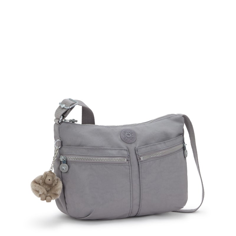 kipling Izellah Inviting Grey Medium Crossbody - Image 4