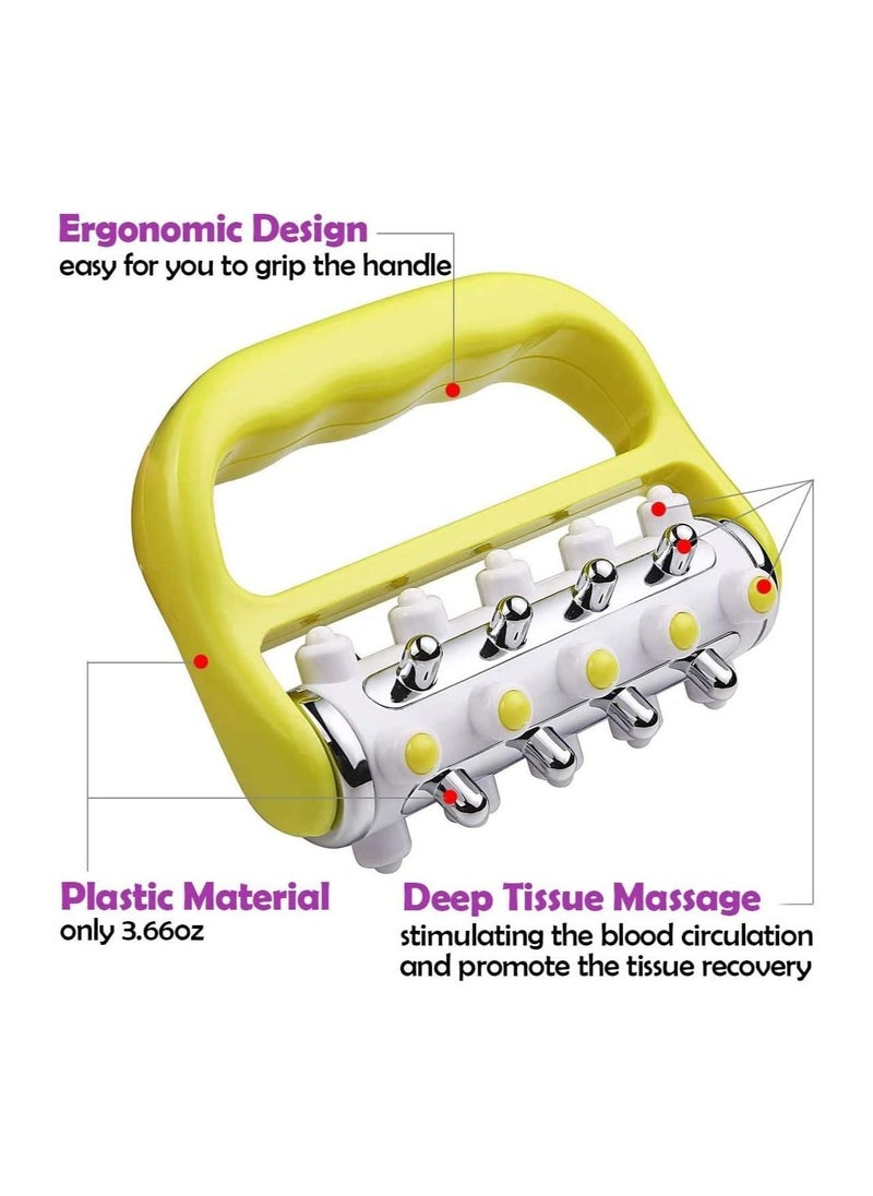 إسكدنيا عصا التدليك  مزيل السيلوليت مدلك للألياف والعضلات، أداة تدليك صغيرة لنقاط الزناد، تفريغ الدهون، أداة لإطلاق الأنسجة العميقة، مدلك للجسم للرجال والنساء - Image 2