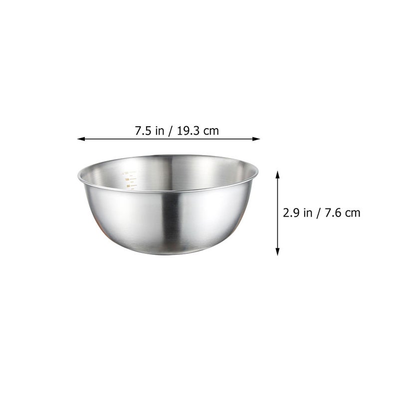Kitchen Mixing Bowl Stainless Steel Salad Bowl Food Bowl With Scale - Image 2