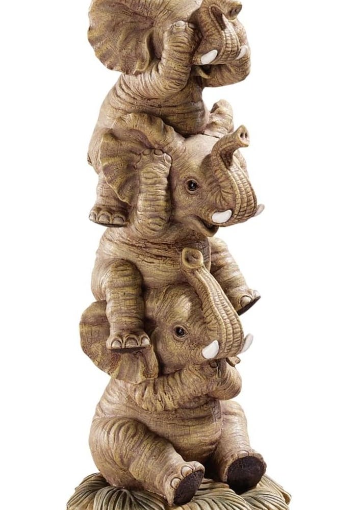 Design Toscano The Hear-No, See-No, Speak-No Evil Elephant Statue - Image 1
