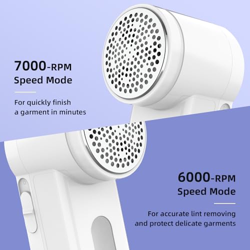 UN1QUE Electric Cordless Lint Remover, Portable Battery-Operated Lint Remover Woolen Cleaner with 2-Speeds for Woolen Sweaters Jackets/Burr Remover Pill Remover from Carpets, Curtains - Image 4