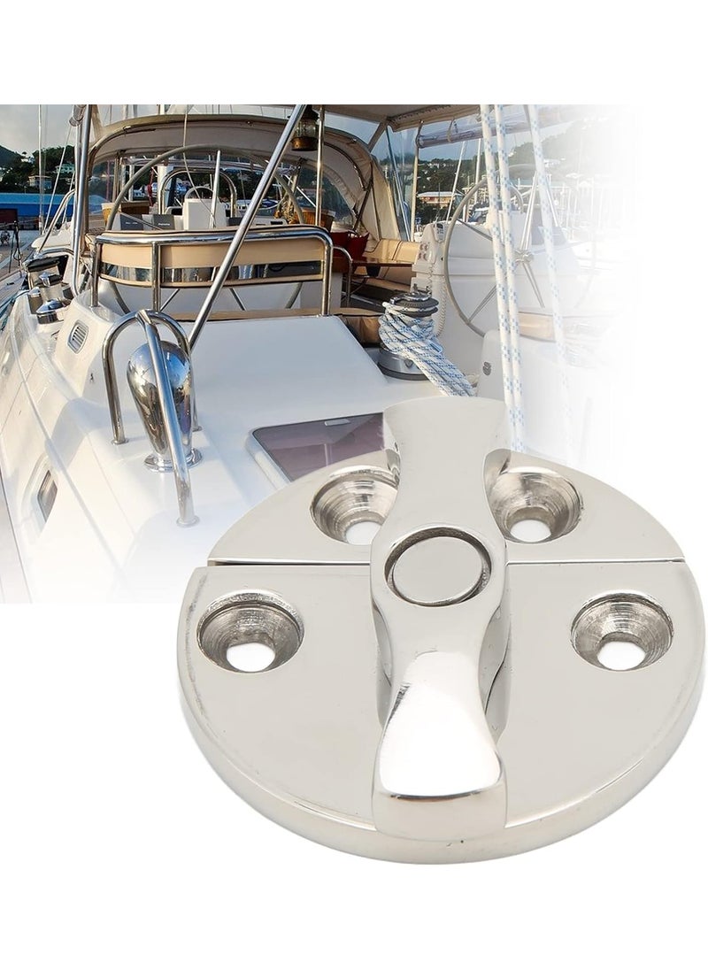 Tefola Boat Cabinet Latch Boat Door Catch Latch Round 45mm 180 Rotation 316 Stainless Steel Universal for Marines Yachts  - Image 3